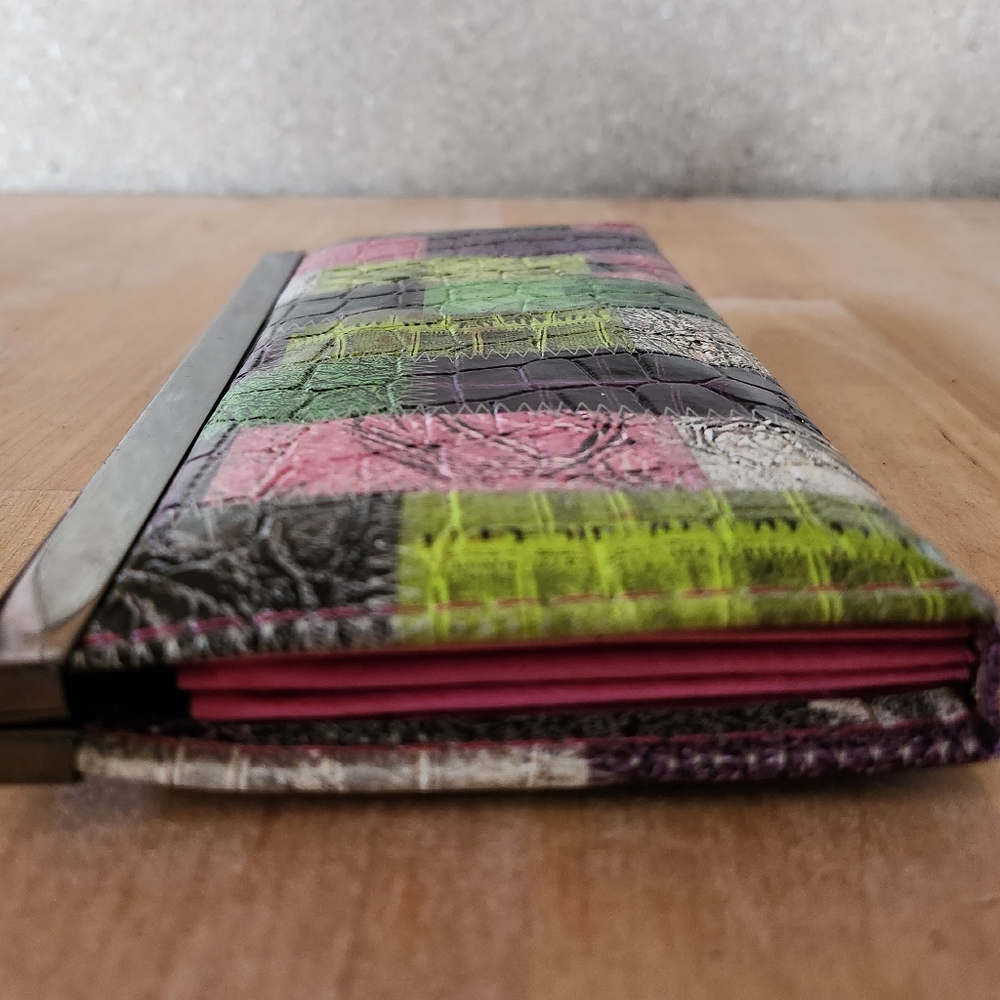 Multicolor Patchwork Style Clutch Style Wallet 3.… - image 4